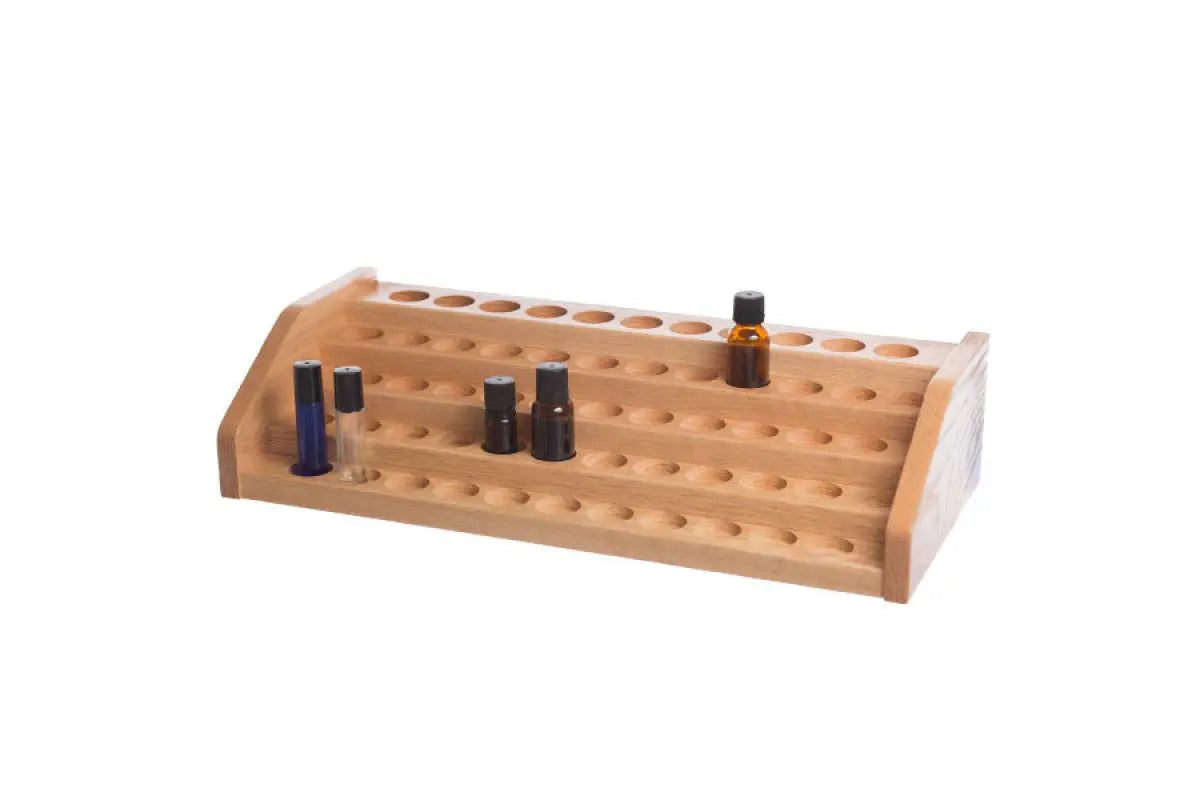 Extended 5-Tier Oak Display Riser (Holds 57 Vials)