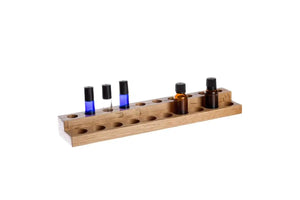 2-Tier Oak Riser For Vials And Roll-Ons (Holds 10 Each)