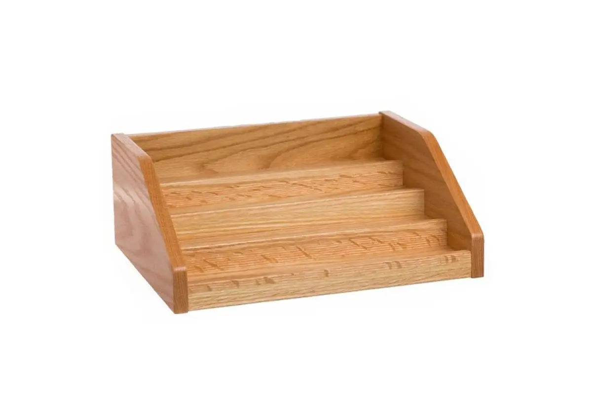 4-Tier Multi-Use Oak Display Riser