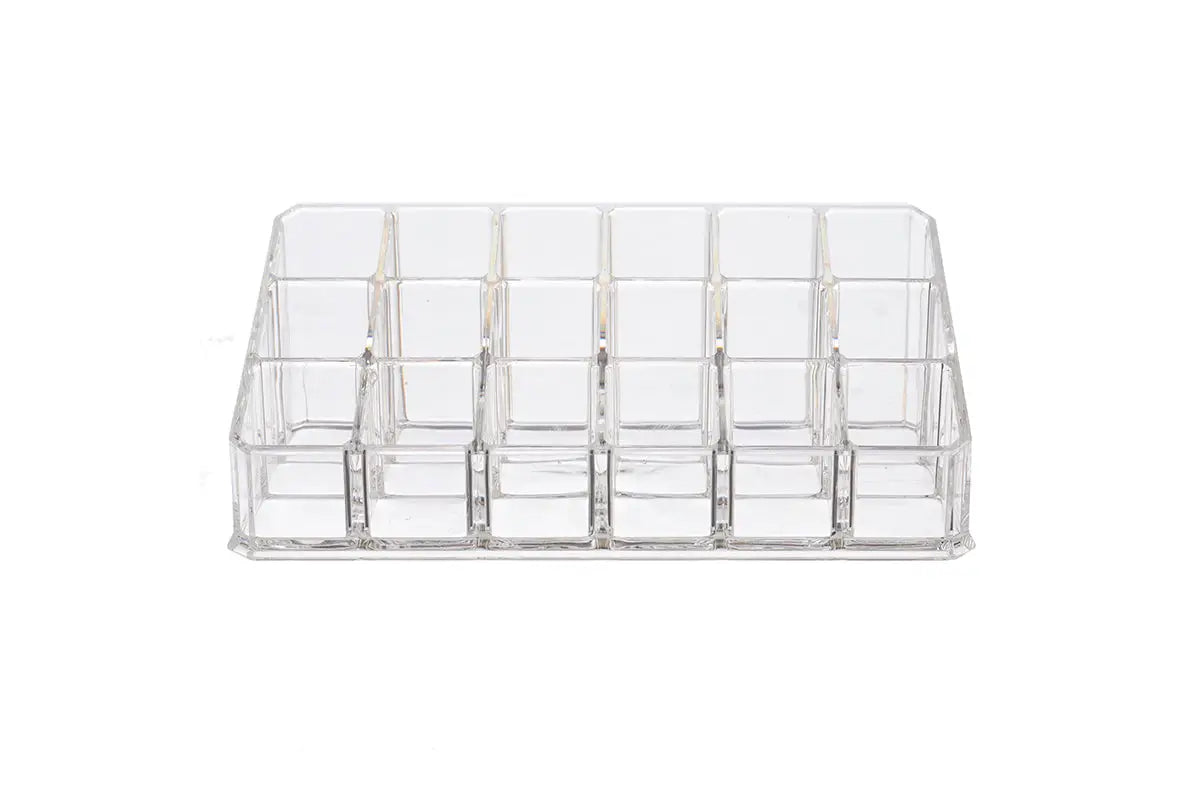 3-Tier Clear Plastic Roll-On Display Riser (Holds 18 Vials)