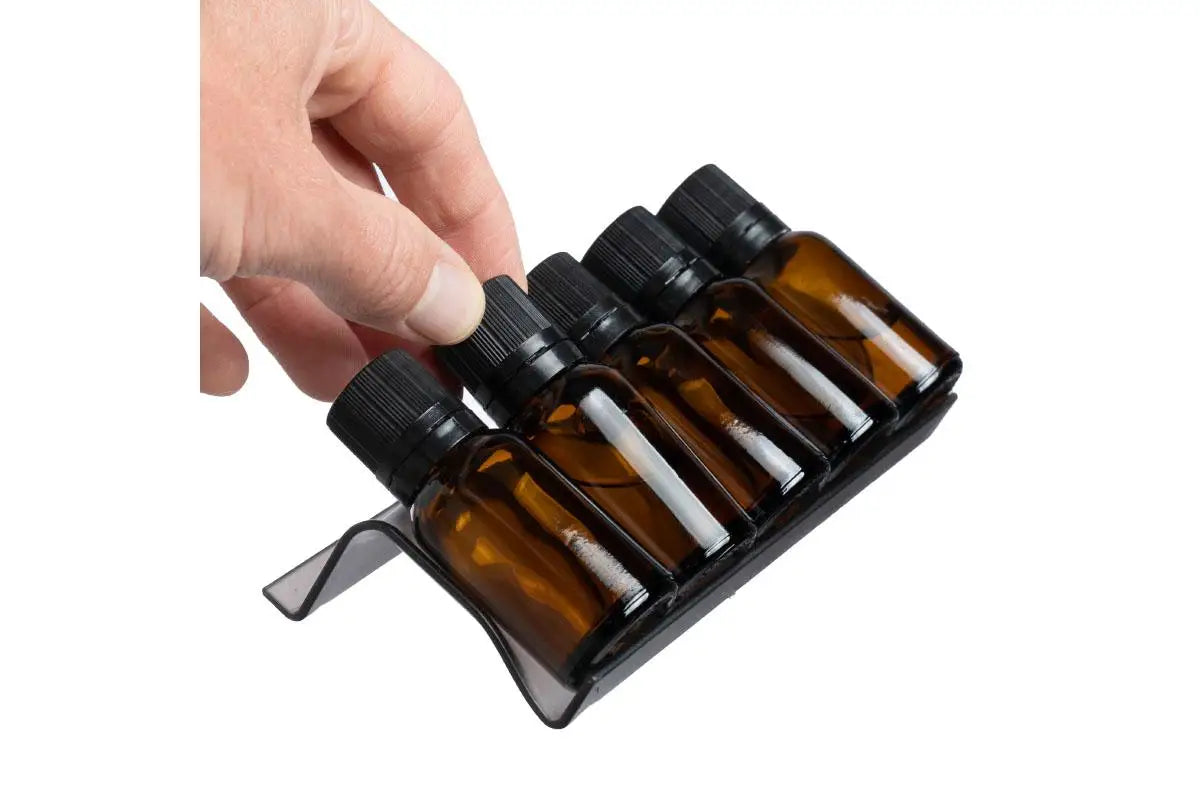 Purple 3-Row Plastic Essential Oil Tray (Holds 15 Vials)