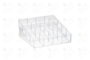 4-Tier Clear Plastic Display Riser (Holds 16 Vials)