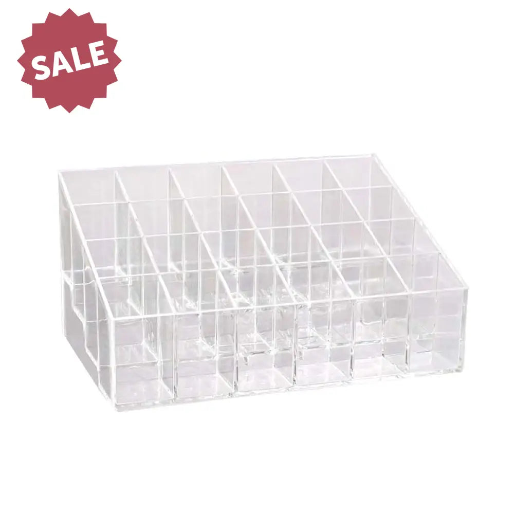 4-Tier Clear Plastic Display Riser (Holds 24 Vials)