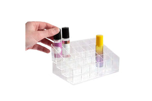 4-Tier Clear Plastic Display Riser (Holds 24 Vials)