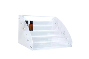 6-Tier Clear Plastic Display Riser (Holds 72 Vials)