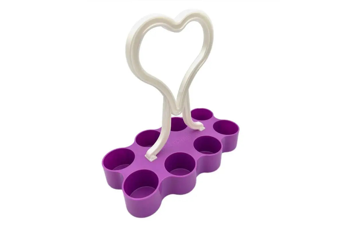 Purple Portable 5 Ml Vial Caddy (Holds 8 Vials)