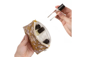Small Roll-On Travel Pouch (Holds 4 Vials)