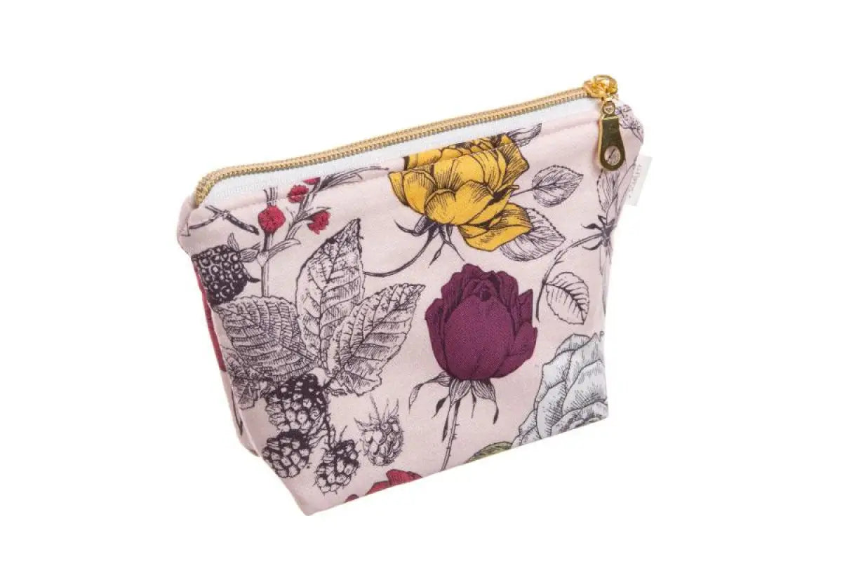 9661PNKFloral - Pink Floral - Medium Essential Oil Roller Bag (Holds 10 roll-on vials)