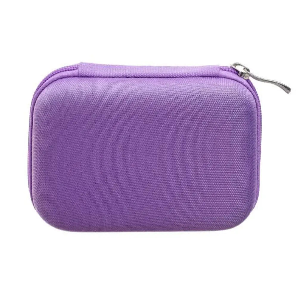 Compact Hard-Shell Travel Case For Roll-Ons (Holds 10 Vials) Grey Dot