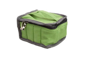 9674GRN - Green Small 15 ml Canvas Carrying Case (Holds 16 Vials)