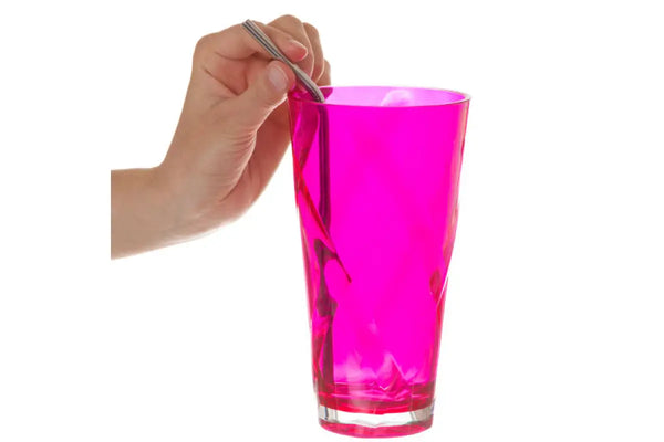 Glass Juice Glasses Drinkware, Cups Straw Pink Glass