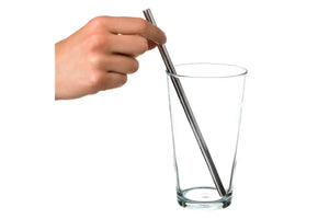 Stainless Steel Drink Straws (Pack Of 4) Straight