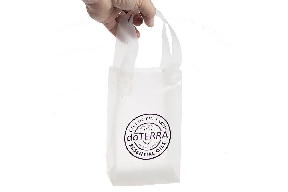 Small Frosted doTERRA Seal Plastic Gift Bags (Pack of 5)