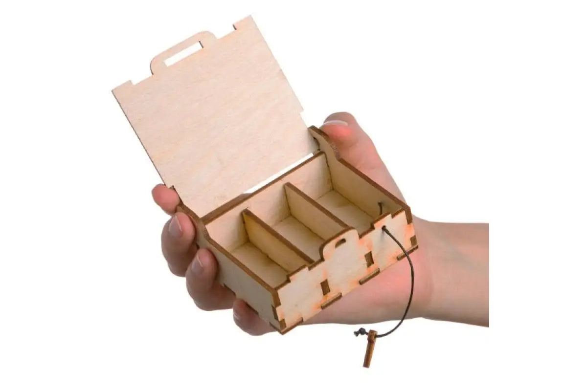 Mini dōTERRA Branded Natural Wood Essential Oil Box (Holds 3 Vials 