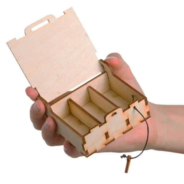 Mini dōTERRA Branded Natural Wood Essential Oil Box (Holds 3 Vials