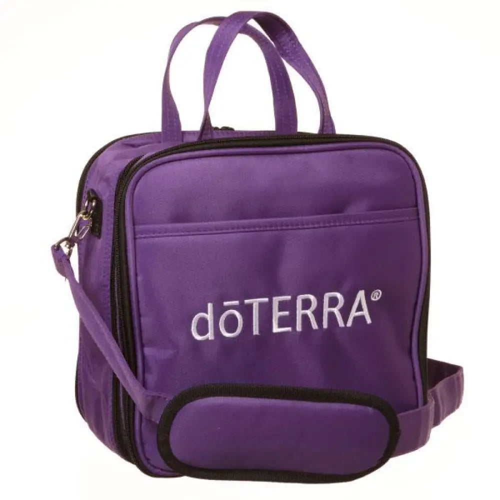 Dt9534Pursetak - Purple Doterra Branded Compact Versatile Aromatherapy Case With 15 Ml Foam Insert