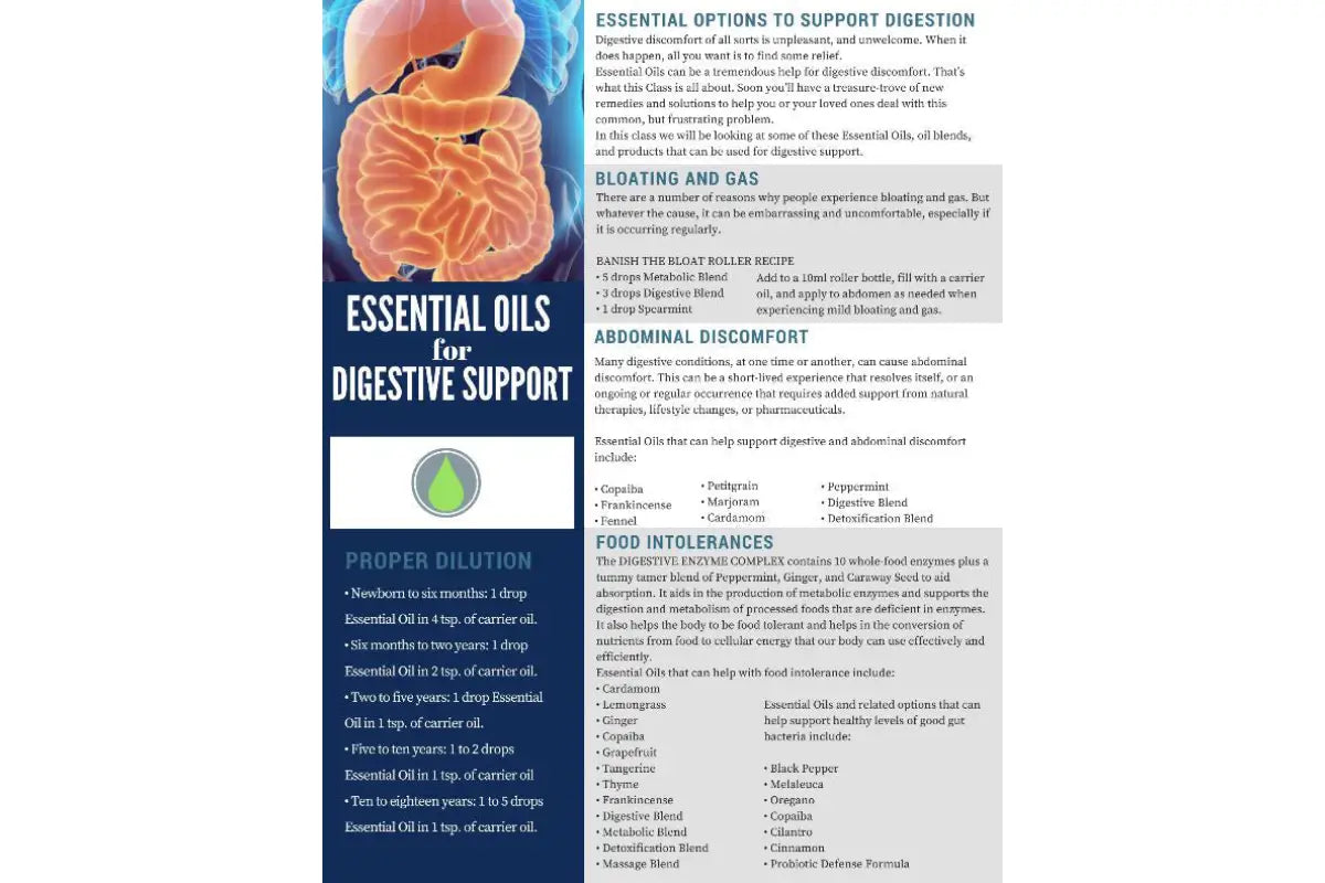 &quot;Essential Oils for Digestive Support&quot; Digital Tear Pad
