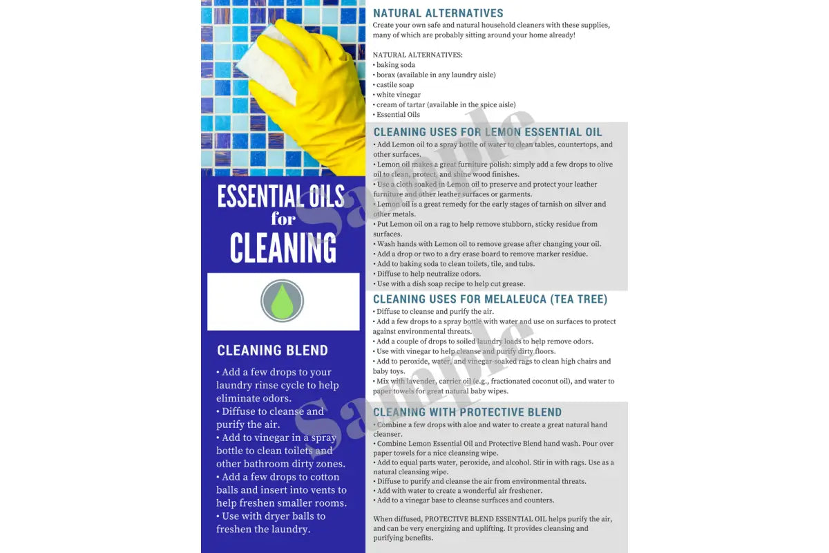 &quot;Cleaning with Essential Oils&quot; Digital Tear Pad