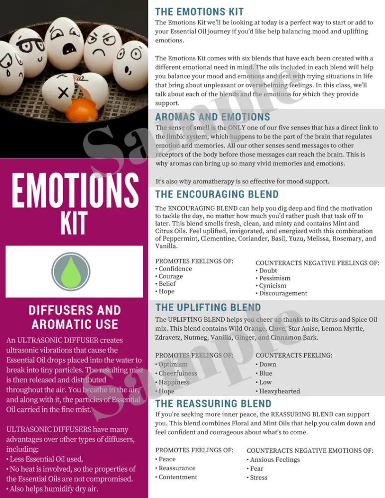 &quot;Essential Oil Emotions Kit&quot; Digital Tear Pad