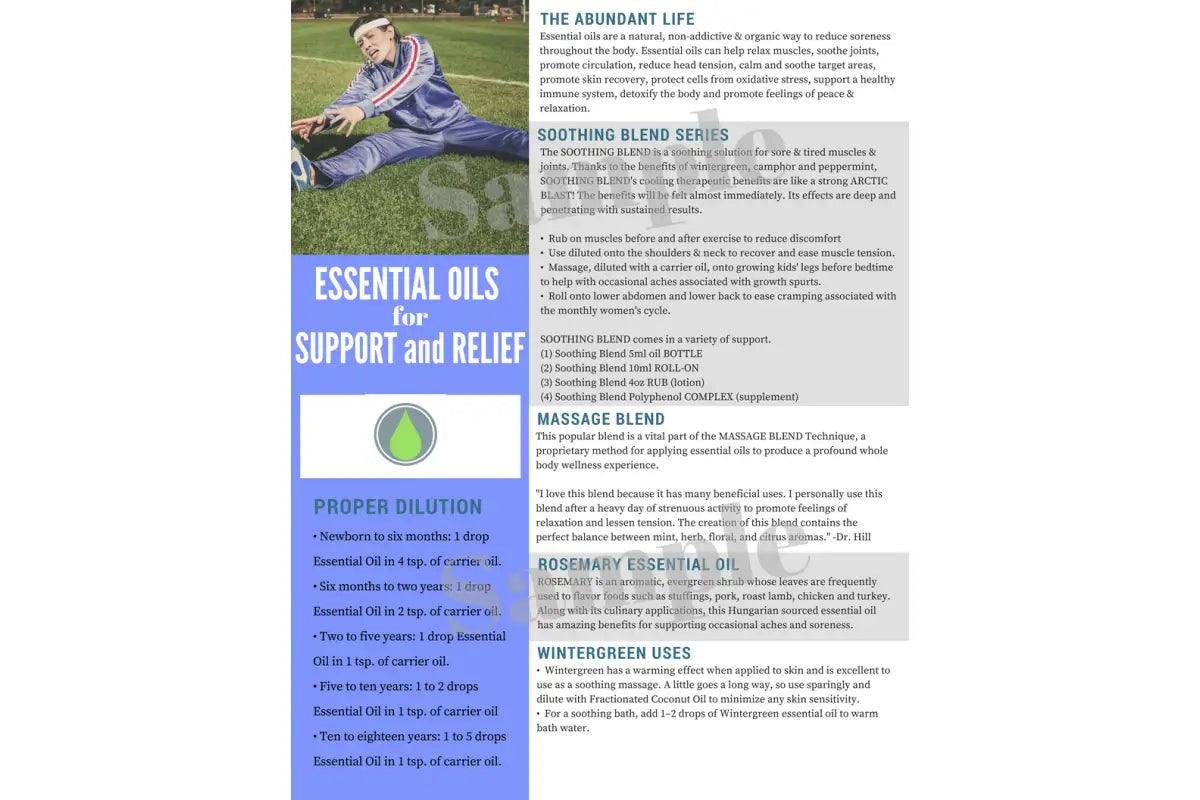 &quot;Essential Oils for Support and Relief&quot; Digital Tear Pad