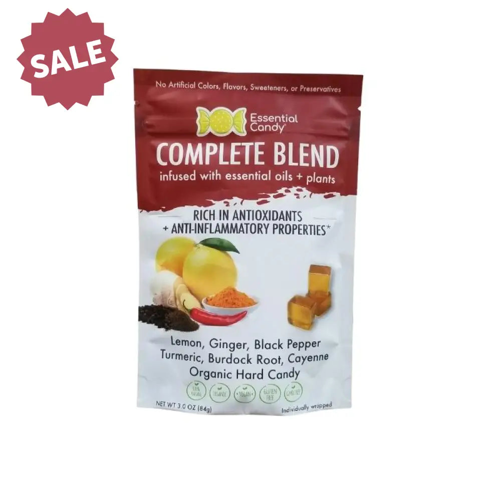 Complete Blend Hard Candy With Lemon Ginger Black Pepper Turmeric Burdock Root And Cayenne