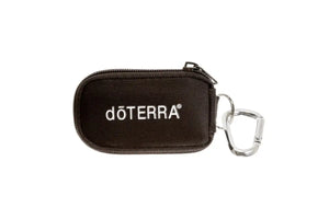 Dterra Branded Key Chain Case (Holds 8 Sample Vials) Black